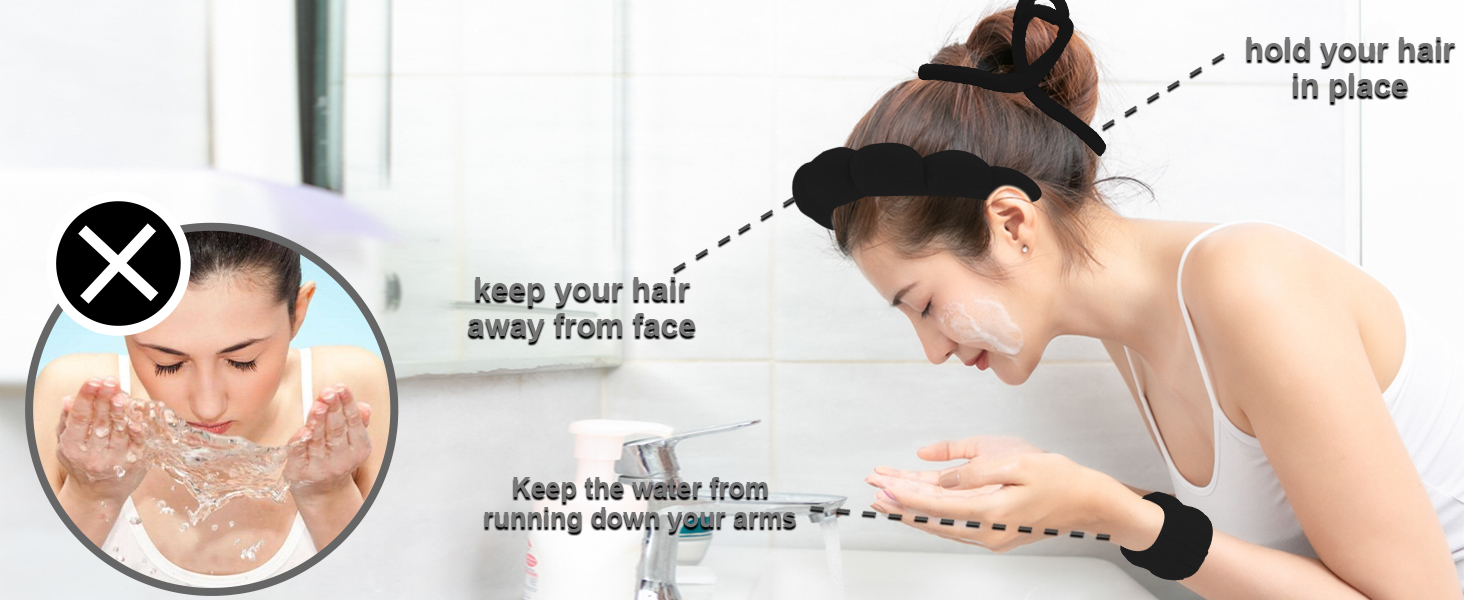 black headband for spa