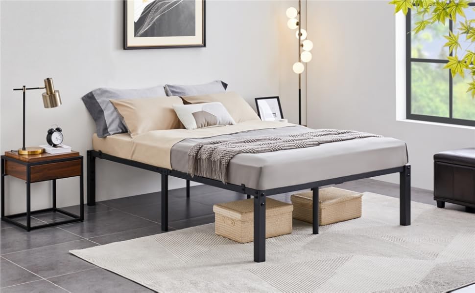 Amazon|Yaheetech ベッドフレーム ダブル パイプベッド スチール製 Amazon|Yaheetech ベッドフレーム ダブル パイプベッド スチール製