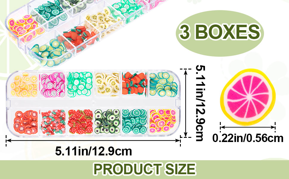 Fruit Slices Flower Charm
