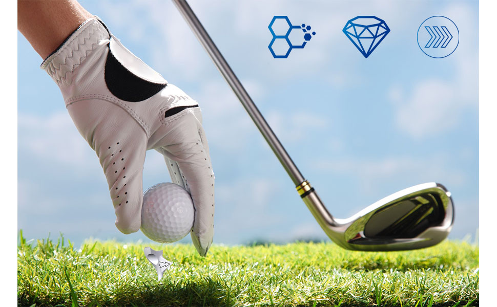 10PCS Professional Golf Tees, 10 Degree Oblique Insertion PC Golf Ball