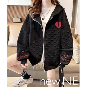 Amazon.co.jp: [ ニューネ ] ハート マーク パーカー 型押し