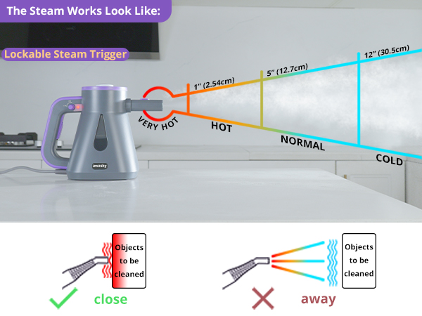 Handheld steam cleaner