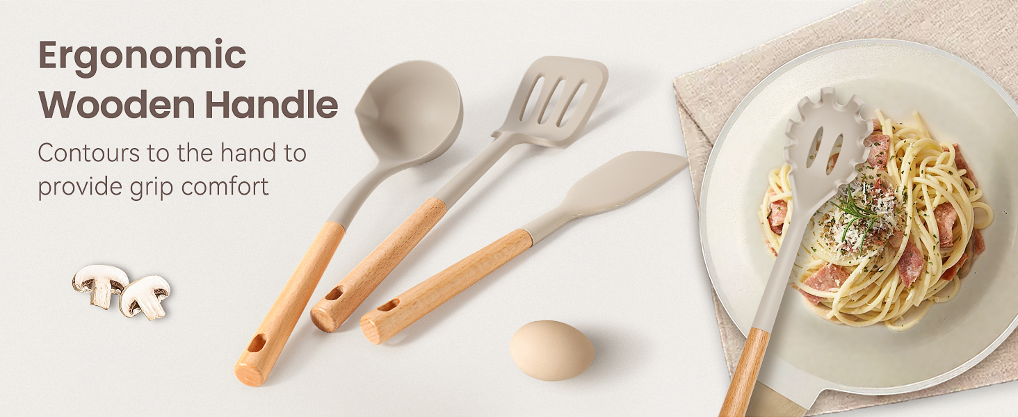 Large Silicone Cooking Utensils Set 
