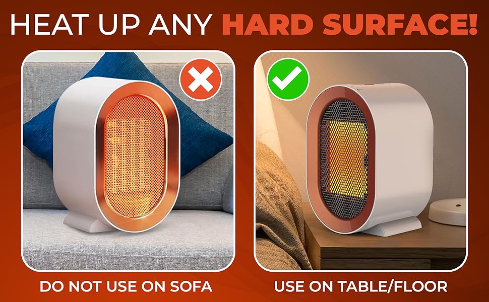 Heater Fan Heater Portable Room Electric Heaters Mini Camping Tower Ceramic Cooler Space Desk Tent