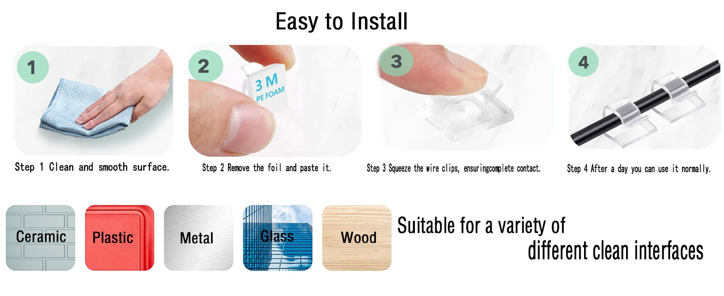 Adhesive Cable Clips