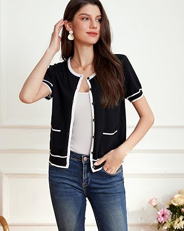 black and white sweater