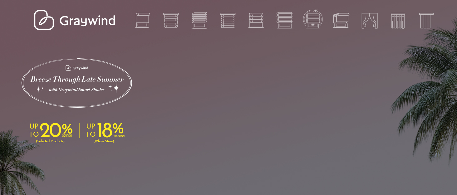Graywind smart roller shades