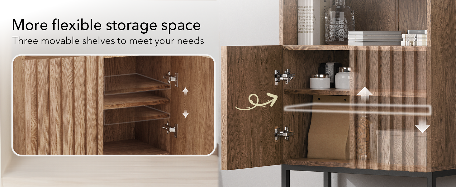 MININEC Wood Storage Buffet with