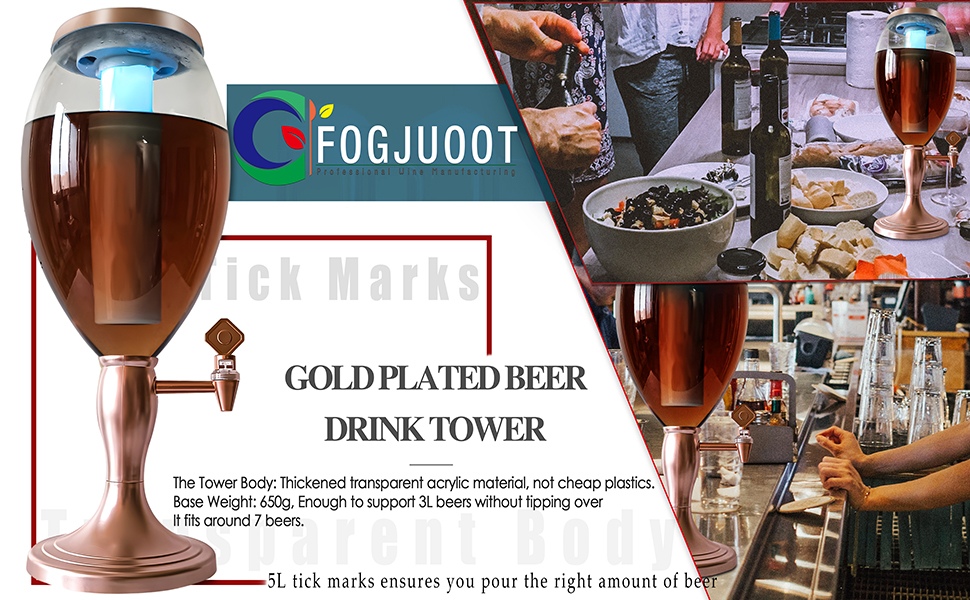 5L/169oz Beer Drink Tower Dispenser