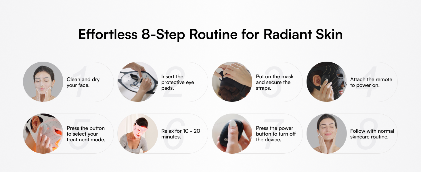 Rechargeable Wireless LED Mask