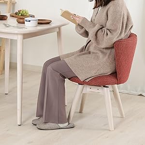 Amazon｜不二貿易 チェア 幅50×奥行52×高さ68㎝ オレンジ