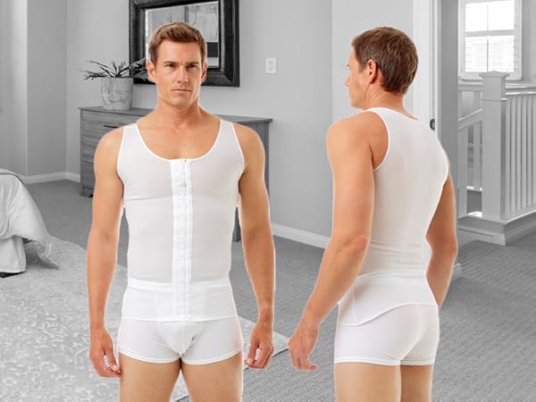 Amazon.com: Underworks Mens Gynecomastia Chest Binder Vest X