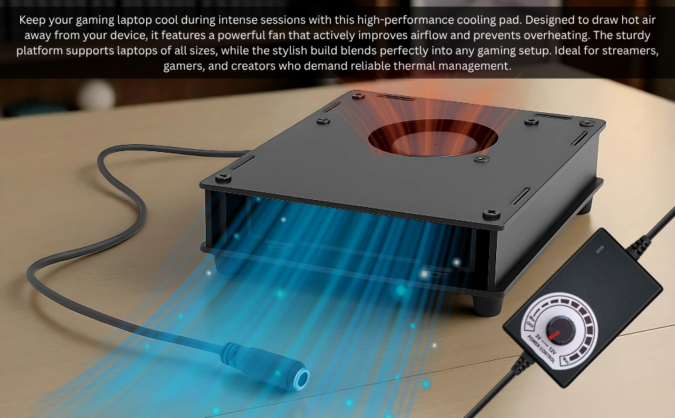 Cooling pad with blower fan and adjustable controller,