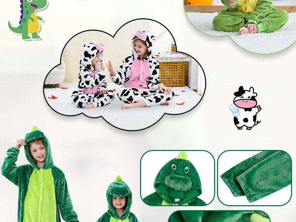 Dinosaur Onesie Pajamas For Boys & Girls Quality Animal Costume For Sale