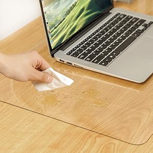 Amazon | デスクマット PVC製 透明磨砂 45*30厚さ1.5mm テーブル