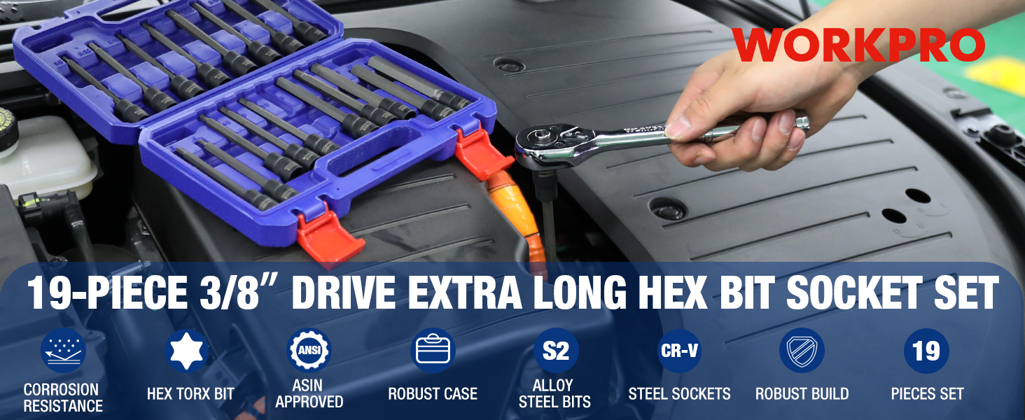long torx bit socket set