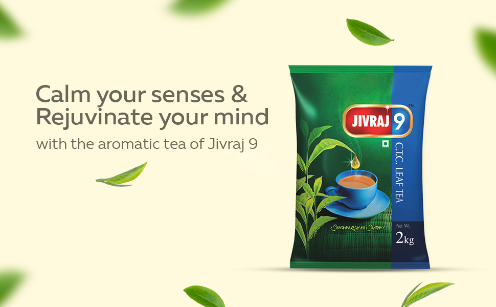 jivraj 9 jivraj9 jeevraj tea ctc assam loose leaf leaves 
