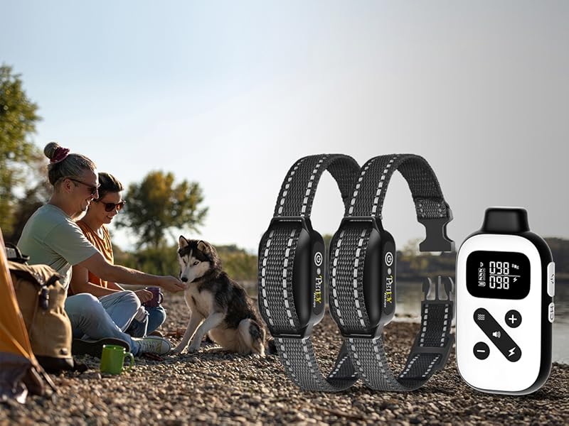 PetJoy Shock Collar with Remote and Auto Modes, Bark and