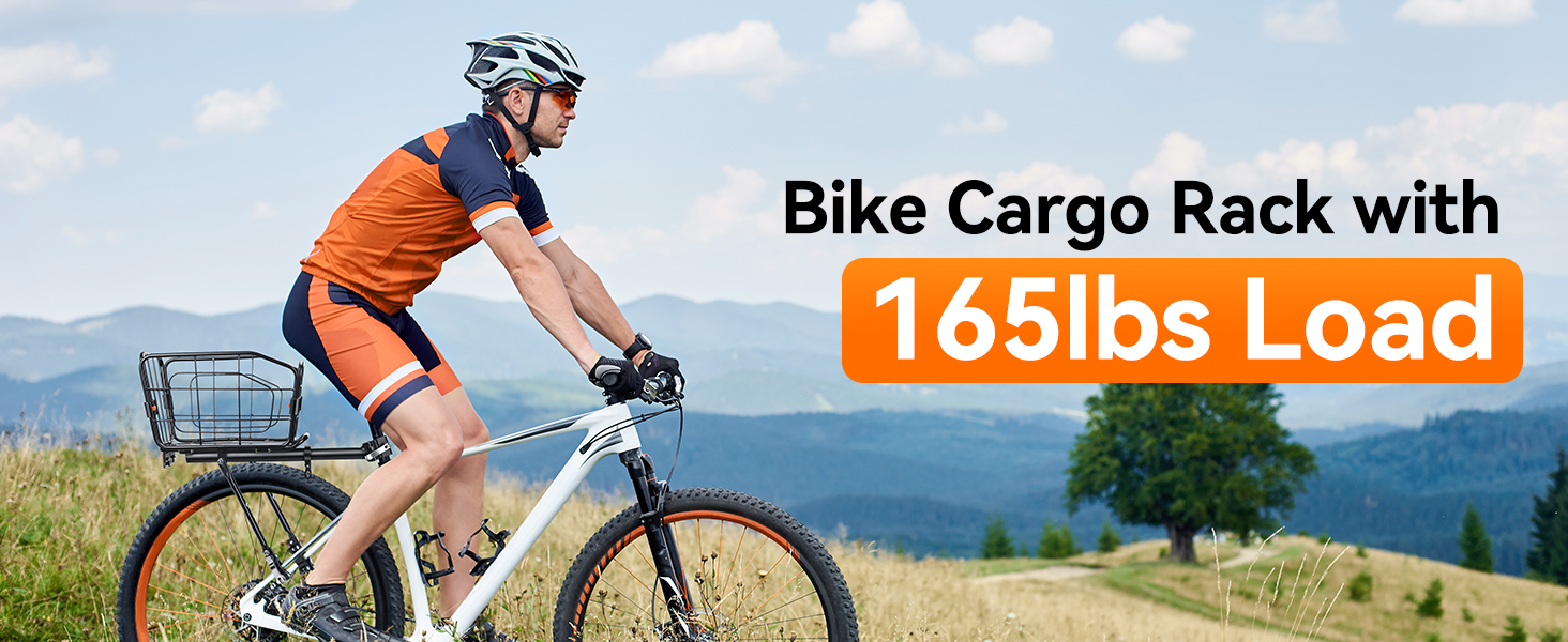 Rear Bike Rack with Basket