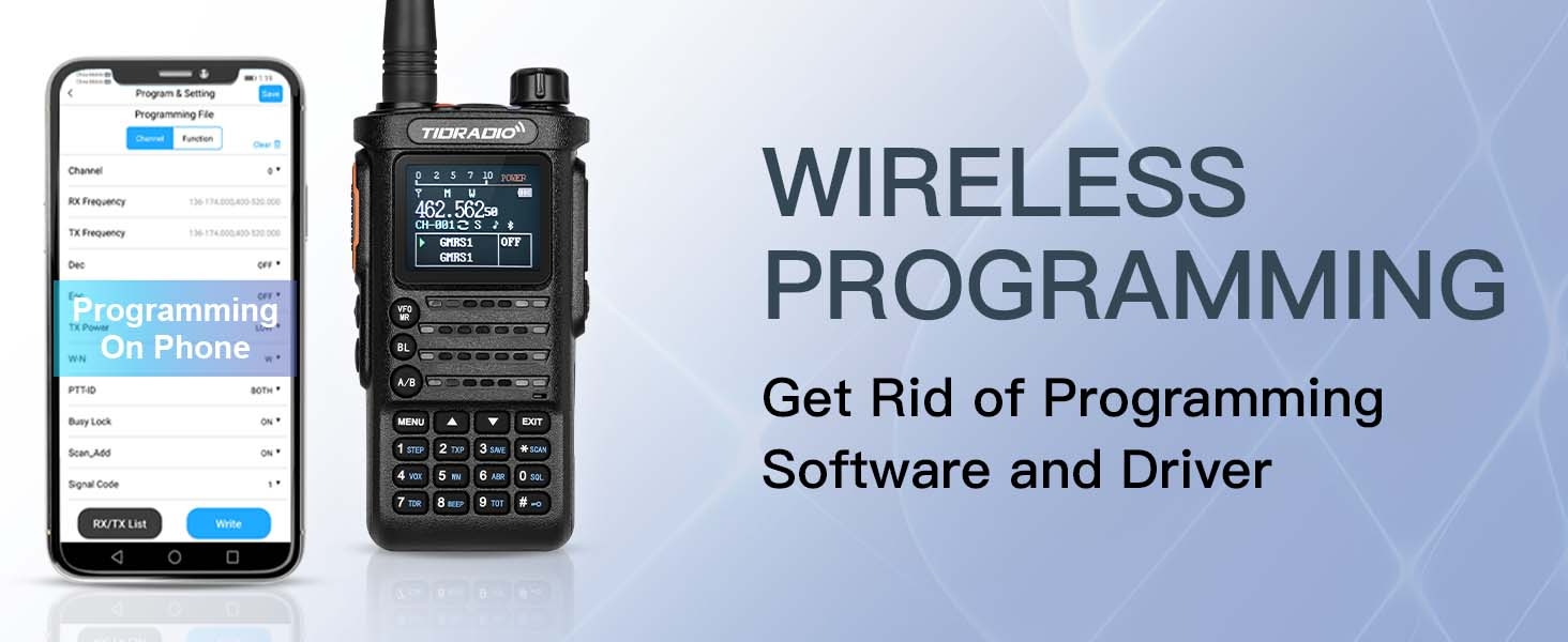 (2nd Gen) TIDRADIO TDH8 GMRS Radio Two Way Radio,APP