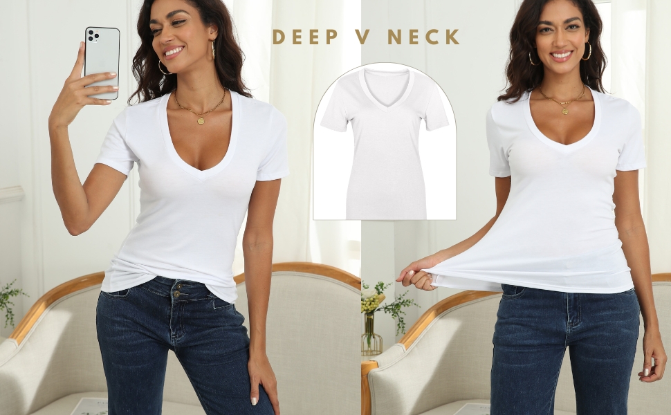 V NECK SHIRT