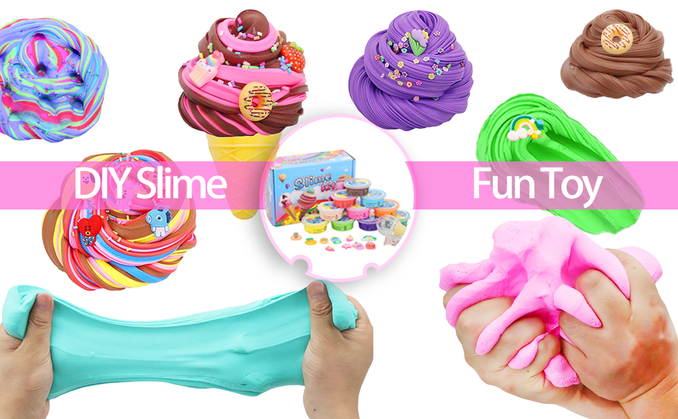 10 Pack Butter Slime Kit for Girls, Putty for Kids, Scented