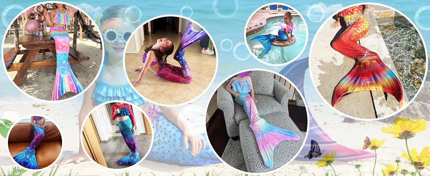 Meerjungfrauenflosse Mädchen