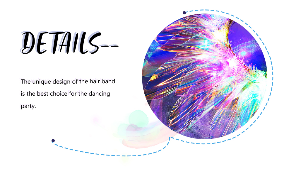 glow in the dark hair accessories light up jewelry led jewelry led rave accessories 