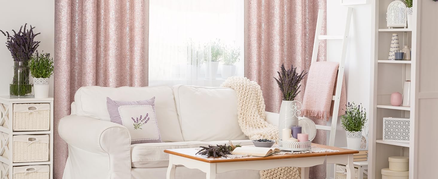 metallic sparkle curtains