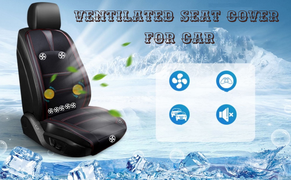 Cooling car seat cushion, 12V24V front seat cooled seat cover