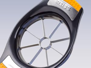 Deiss LUX 4.25 Inch Apple Slicer and Corer with Cutting Base, Stainless Steel 8-Slice Apple  