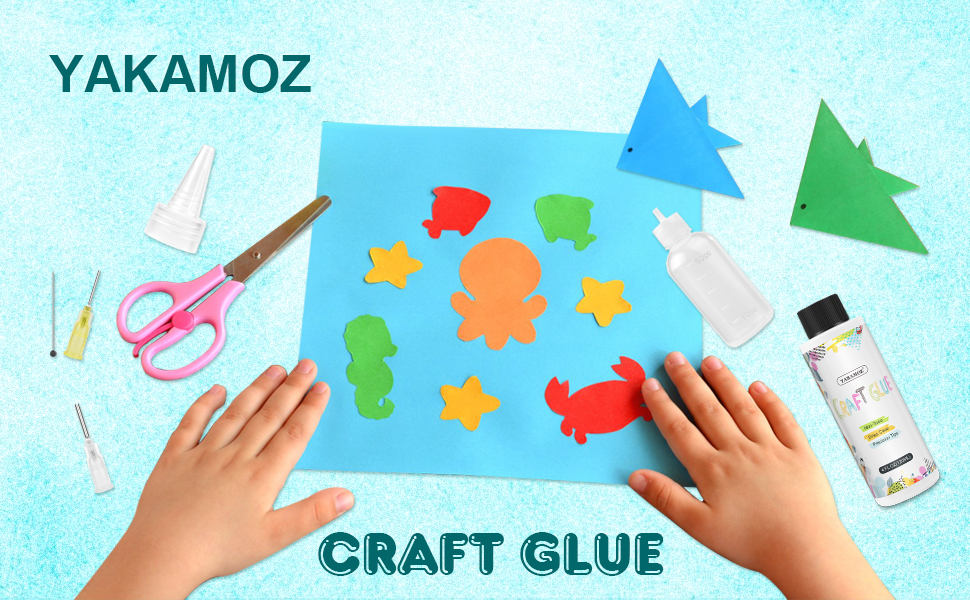 YAKAMOZ Craft Glue, 4 fl oz Art Precision Craft Glue with