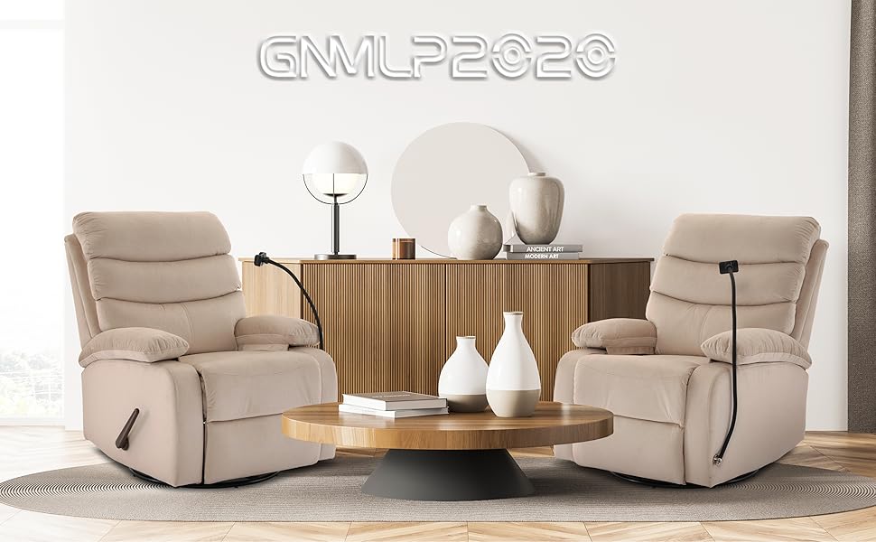 Swivel Rocker Recliner Chair for Adults