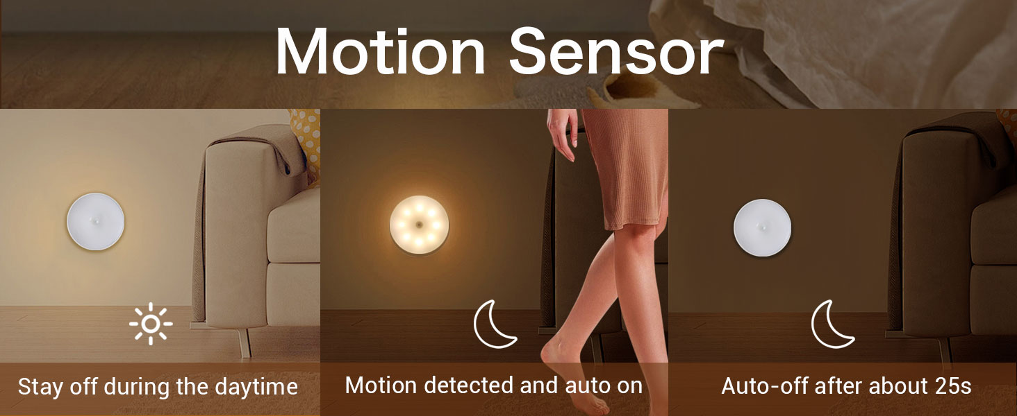 Motion Sensor Lights Indoor, Warm/Cool White Smart Stair Lights USB ...