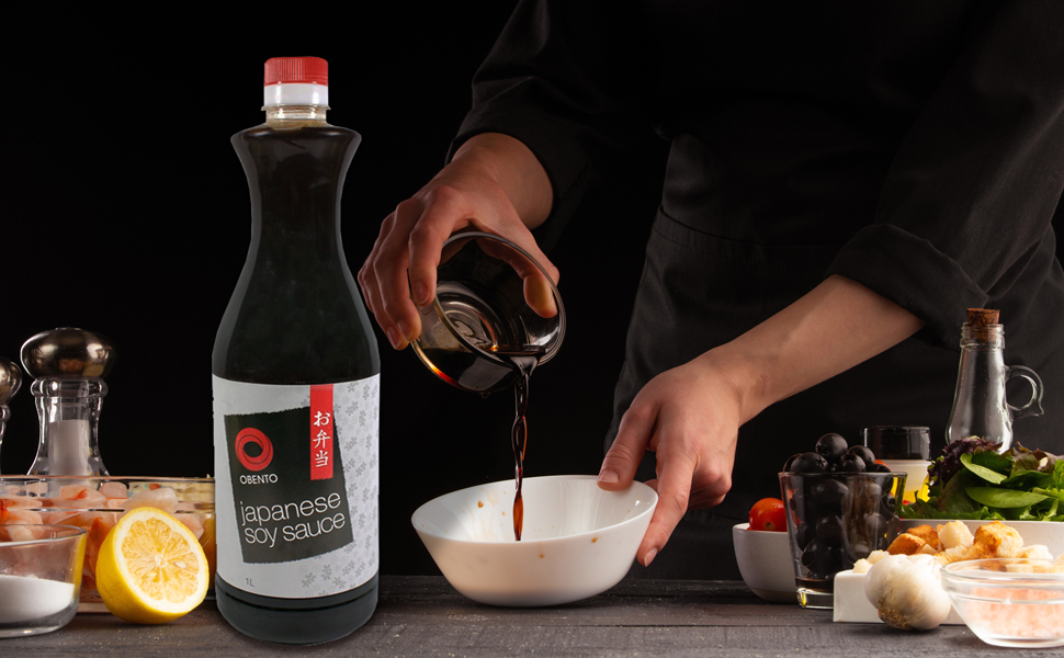 Obento Japanese Style Soja Sauce, 1000 ml Amazon.de Lebensmittel