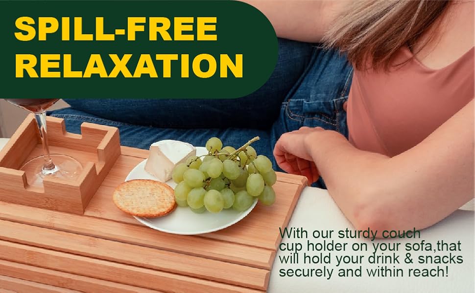 Premium sofa arm tray