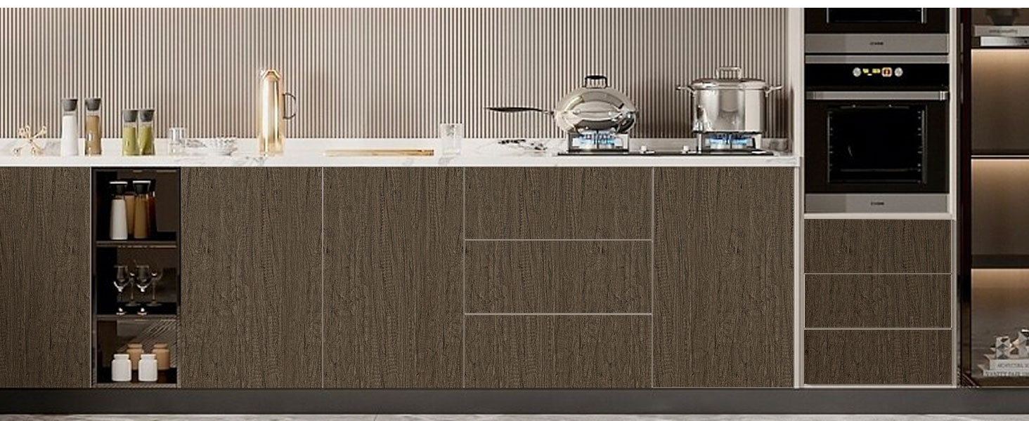 Decoroom Sticky Back Plastic Roll Wood Effect Vinyl Wrap Self Adhesive