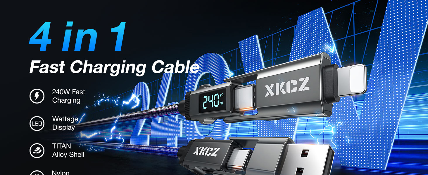 4 in 1 charging cable 