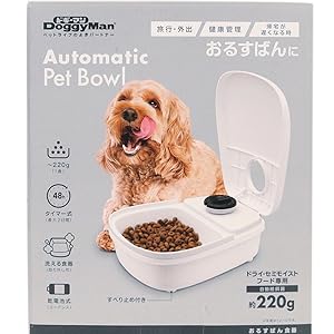 Amazon | ドギーマン おるすばん食器 | ドギーマン | 自動給餌器