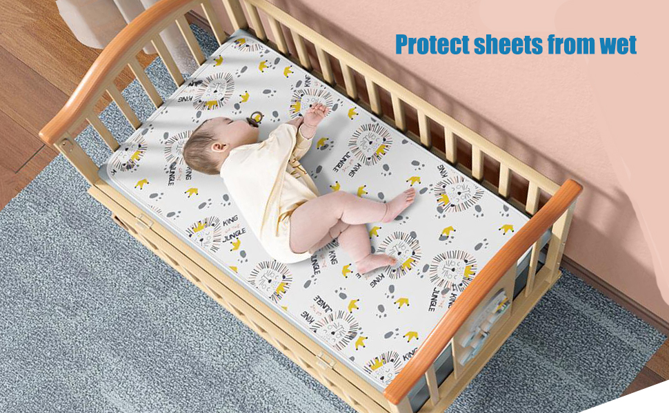 Baby Waterproof Bed Pad Washable Mattress Pad Reusable