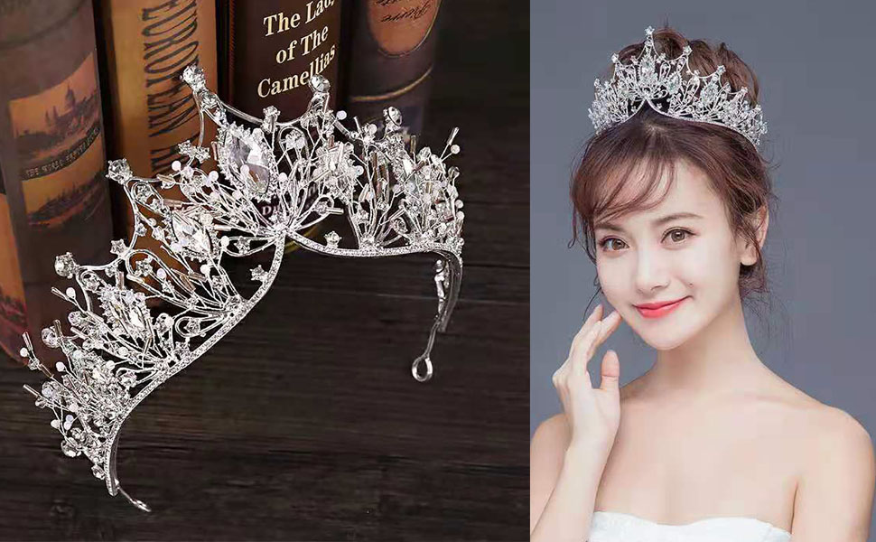 Amazon Moran ティアラ ウエディング 髪飾り 王冠 クラウン Crown ブライダル イヤリングとネックレス付き 花嫁 姫系 記念写真 アクセサリー ヘアアクセサリー 結婚式 披露宴 発表会 イベント パーティー シルバー ヘアアクセサリー 通販 Amazon Moran ティアラ ウエディング 髪飾り 王冠 クラウン Crown ブライダル イヤリングとネックレス付き 花嫁 姫系 記念写真 アクセサリー ヘアアクセサリー 結婚式 披露宴 発表会 イベント パーティー シルバー ヘアアクセサリー 通販