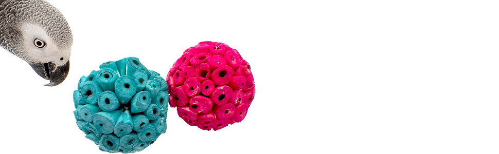 Rainbow Sola Balls M&M Bird Toys Handmade Colorful Pet Safe Foraging Shredding Foot Toys light