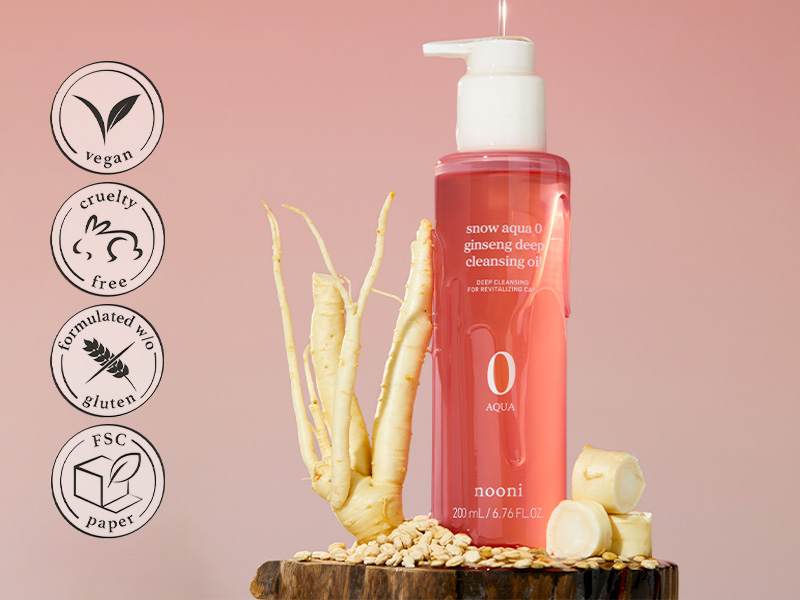 nooni SNOW AQUA 0 GINSENG DEEP CLEANSING OIL