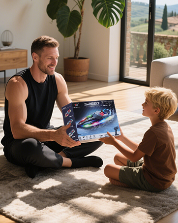 Remote Control Boat with LED Light RC Boat for Kids Adults Racing Boats for Pools and Lakes