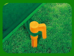 Four fixed stakes for outdoors with better stability!