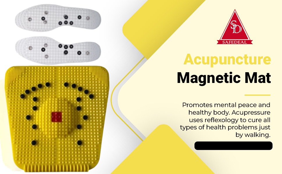 SAFEDEAL ACUPRESSURE MAT 2000 YELLOW PYRAMIDAL CUTS FOOT