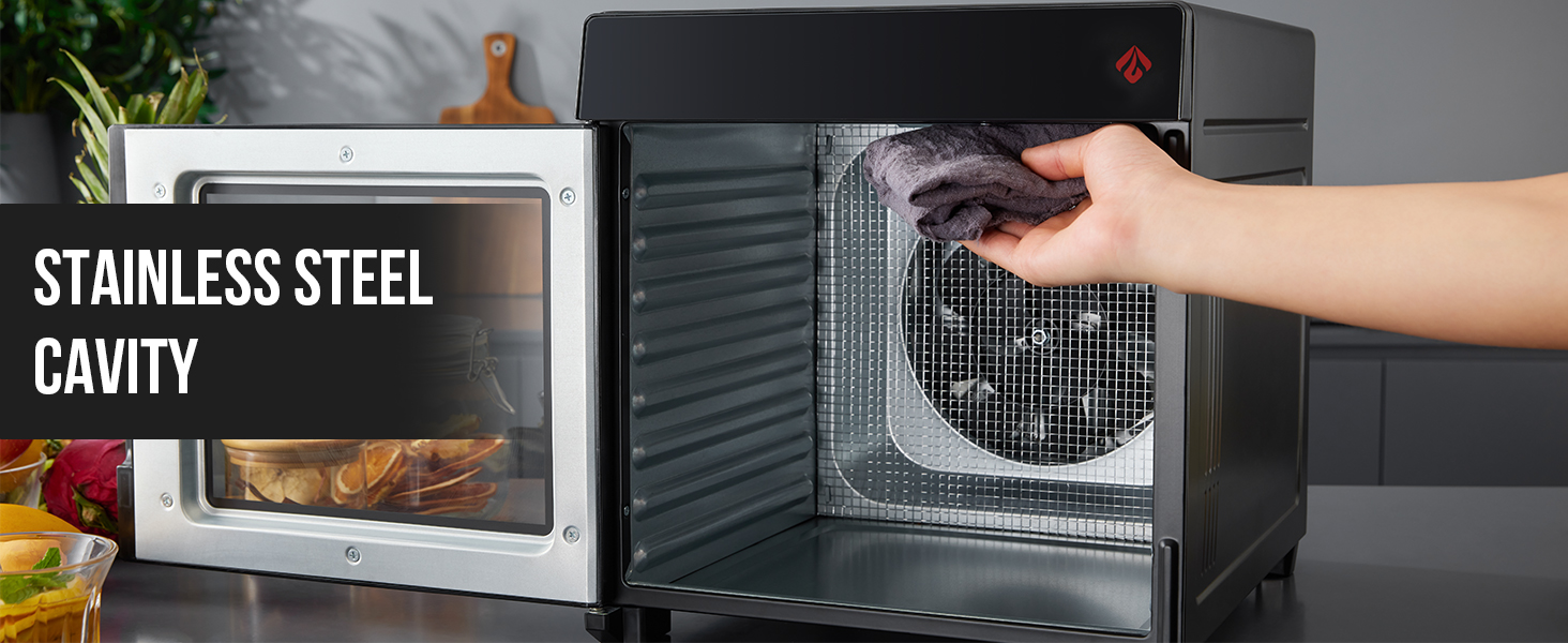 BLAZANT Food Dehydrator Machine 25QT, 8 Trays, Stainless