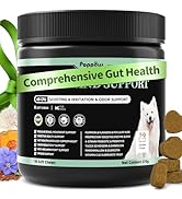 POPPAW Dog Probiotics & Digestive Enzymes – Pumpkin Fiber Chews for Gut Health, Constipation& Ups...