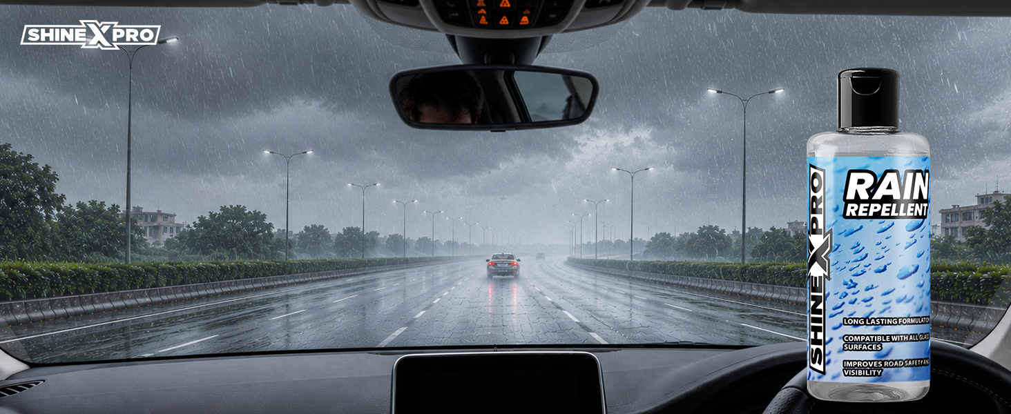 ShineXPro Car Rain Repellent - Clear Visibility -9 ShineXPro Car Rain Repellent - Clear Visibility -9