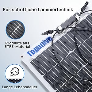 100W flexibel solarpanel 12V solarmodul